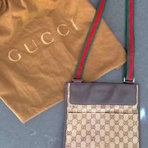 Authentic Gucci GG Monogram Crossbody Bag